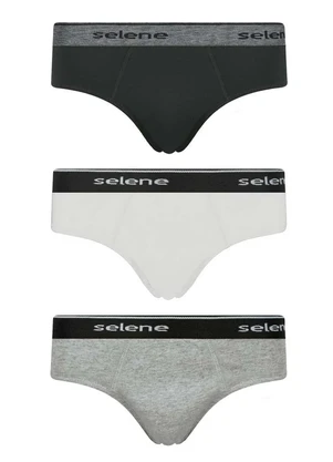 Kit com 3 Cuecas Selene Slip 11900-001 - SELENE