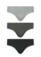 Selene - Kit com 3 Cuecas Slip Selene 11910-001 998-Royal/Chumbo/Marinho - variação: 997-Cinza-Mescla/Chumbo/Preto