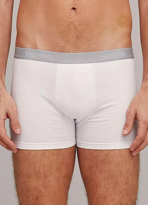 Hering - Kit com 5 Cuecas Boxer Hering 77qu 1a-Branco-Preto 2