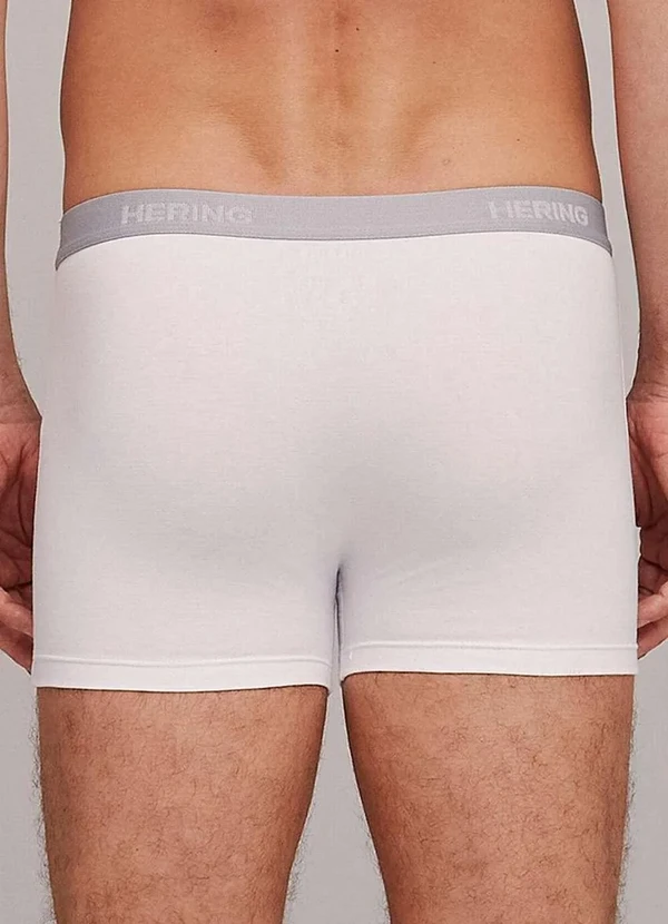 Hering - Kit com 5 Cuecas Boxer Hering 77qu 1a-Branco-Preto 3