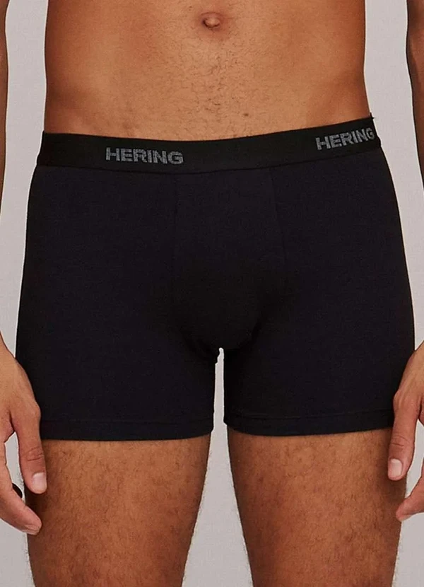 Hering - Kit com 5 Cuecas Boxer Hering 77qu 1a-Branco-Preto 4
