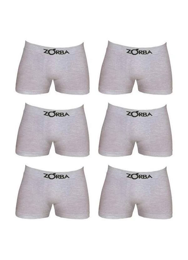 Zorba - Kit com 6 Cuecas Boxer Zorba 781 Mescla