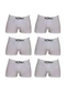 Zorba - Kit com 6 Cuecas Boxer Zorba 781 Branco - variação: Mescla