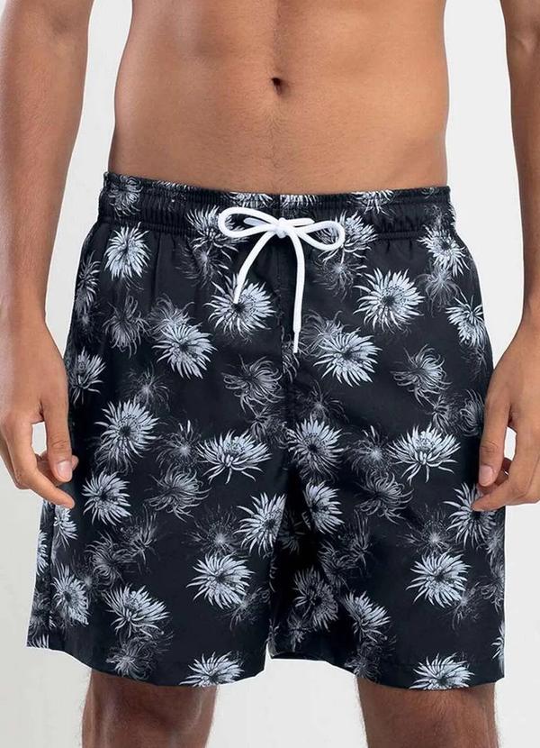 Mash - Shorts Masculino Praia Mash 613.77 Pt00-Preto
