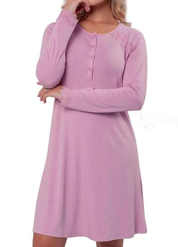 Podiun - Camisola Feminina Longa Podiun 226120 Delicadeza