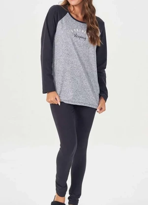 Pijama Feminino Longo Espaço Pijama 40830 - ESPAÇO PIJAMA