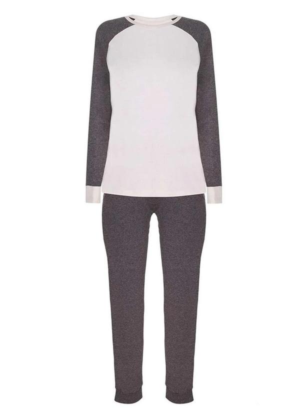 Lupo - Pijama Feminino Longo Lupo 24110-002 8300-Chumbo