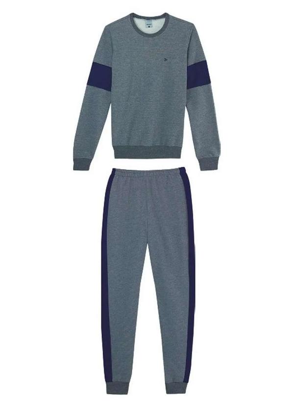 Malwee - Pijama Feminino Longo Malwee 1000093218 60000-Grafite