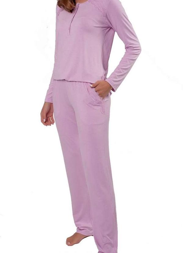 Podiun - Pijama Feminino Longo Podiun 225120 Delicadeza