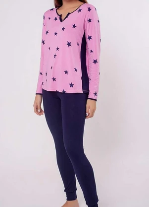 Pijama Feminino Longo Podiun 225172 - PODIUN