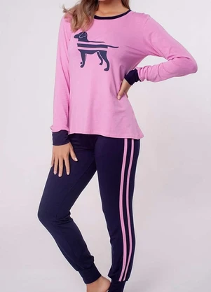 Pijama Feminino Longo Podiun 225173 - PODIUN