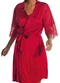 Demillus - Robe Feminino Curto Demillus 31005 50-Vinho-Barolo - variação: 06-Carmim