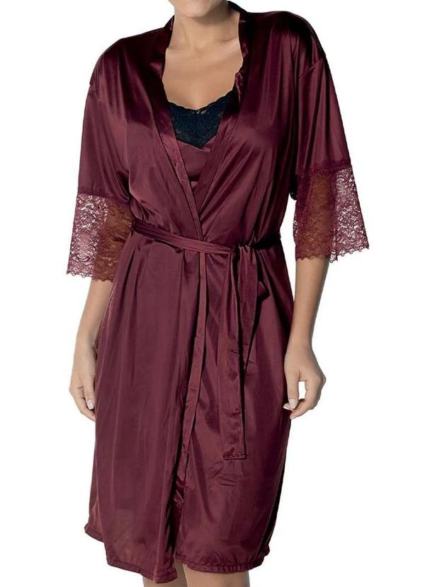 Demillus - Robe Feminino Curto Demillus 31005 50-Vinho-Barolo