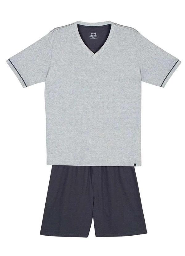 Lupo - Pijama Masculino Curto Lupo 28000-001 8830-Chumbo