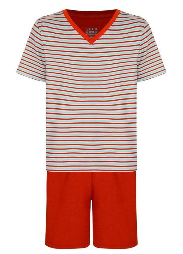 Lupo - Pijama Masculino Curto Lupo 28021-001 7700-Terra