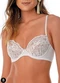 Demillus - Sutiã com Aro e Bojo Desejo Demillus 67854 55-Bege-Rosado - variação: 20-Branco