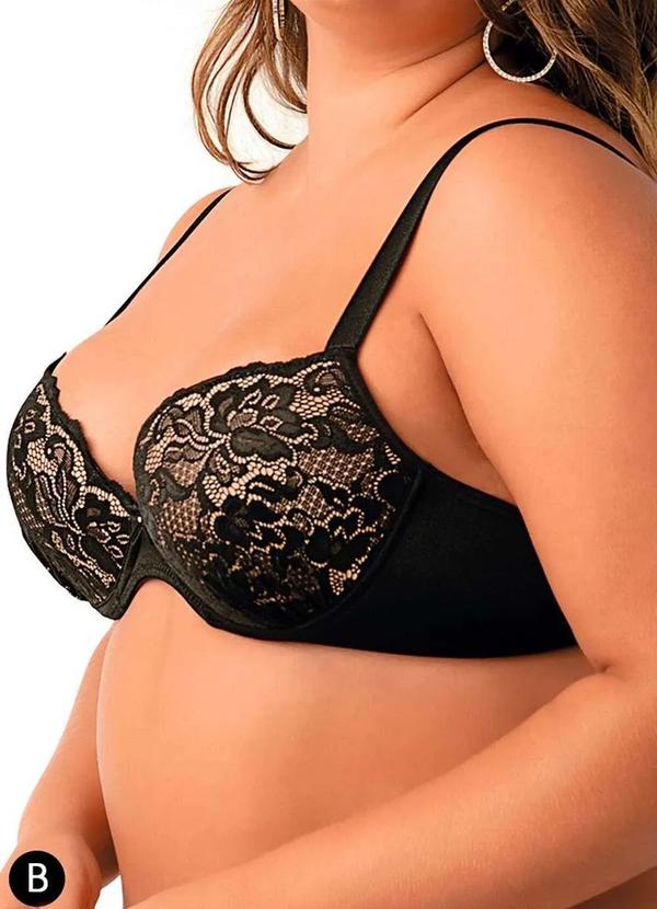 Demillus - Sutiã com Aro e Bojo Desejo Demillus 67854 27-Preto