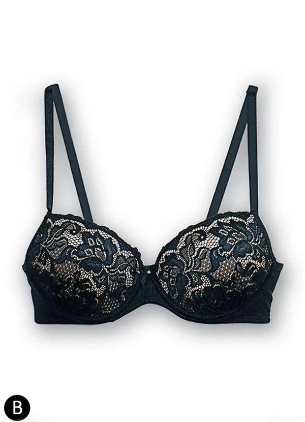 Demillus - Sutiã com Aro e Bojo Desejo Demillus 67854 27-Preto 2