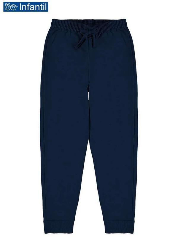 Malwee - Calça Infantil Menina Moletom Malwee 1000109666 02023-Azul-Marinho