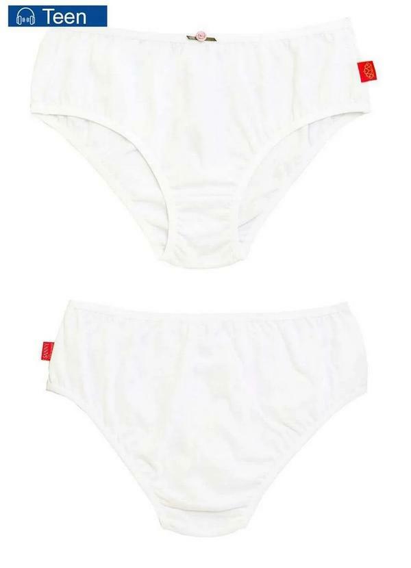 Sanny - Calcinha Infantil Sanny 212830 1a-Branco
