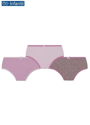 Lupo - Kit com 3 Calcinhas Lobinha 18101-089 Infantil - LUPO