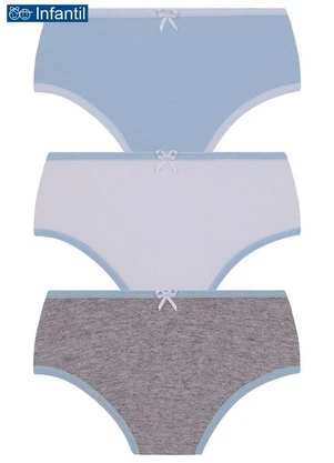 Lupo - Kit com 3 Calcinhas Lobinha 18101-089 Infantil - LUPO