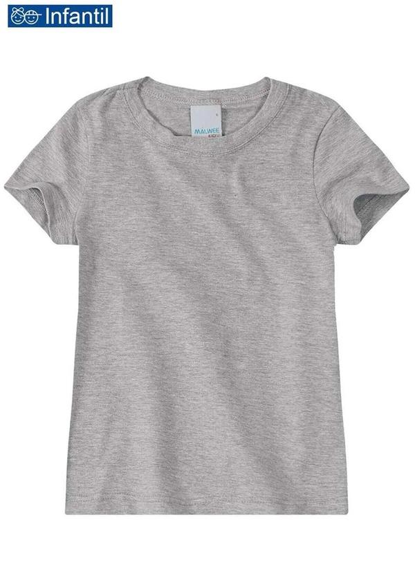 Malwee - Camiseta Infantil Menina Malwee 1000086762 50000-Cinza-Mescla