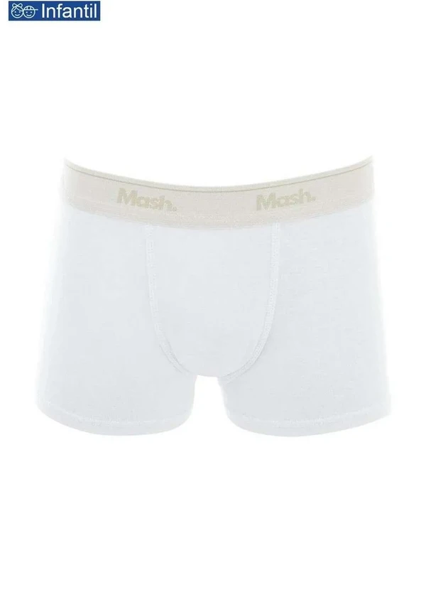 Mash - Cueca Infantil Boxer Mash 190.03 Br00-Branco