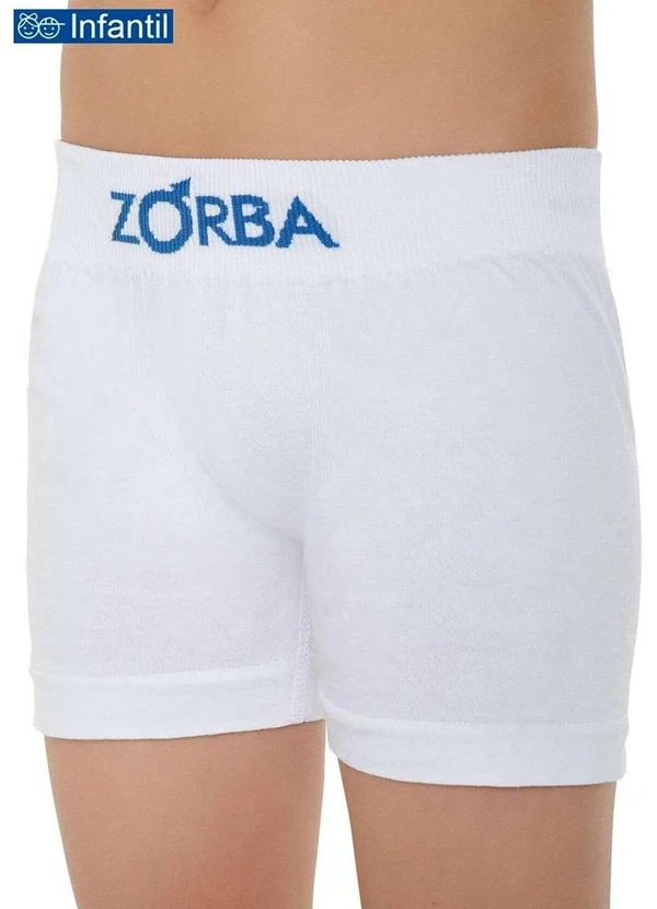 Zorba - Cueca Infantil Boxer Zorba 678 01-Branco 3