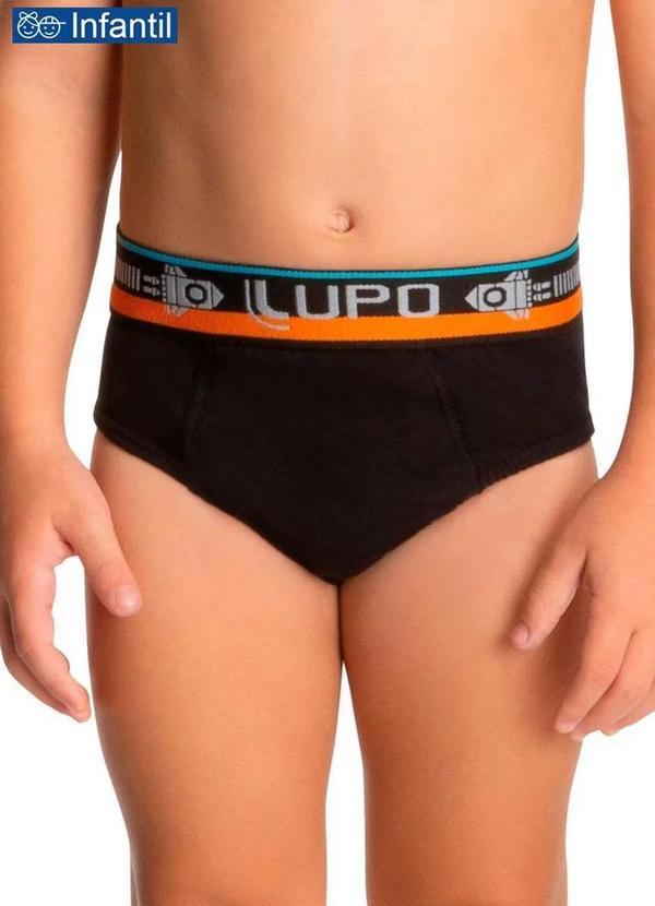 Lupo - Cueca Infantil Slip Lupinho 361-001 9990-Preto