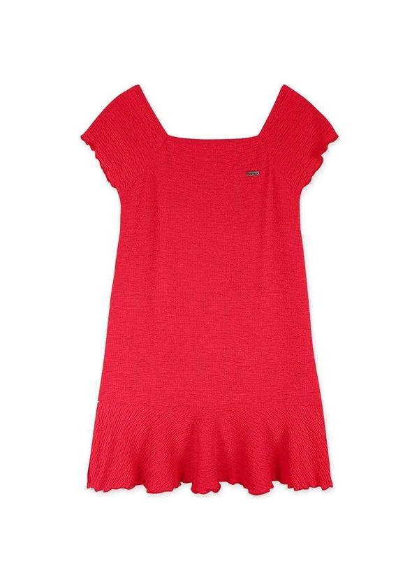 Marisol - Vestido Marisol Manga Curta Infantil - 10318676i Vermelho