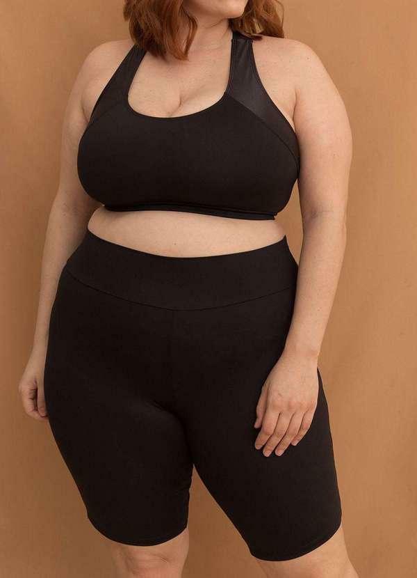 Bold Fit - Bermuda Compressão Plus Size Preto
