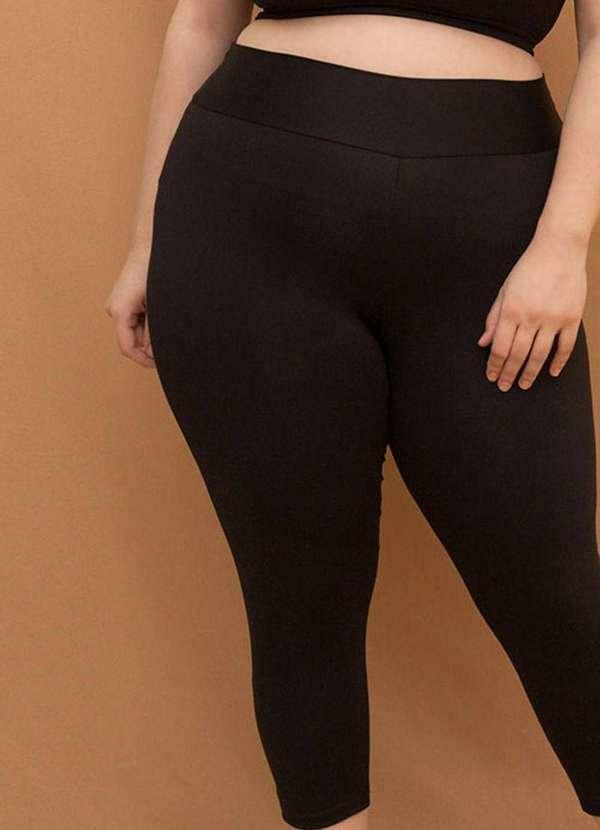 Bold Fit - Calça Pescador Compressão Plus Size Preto