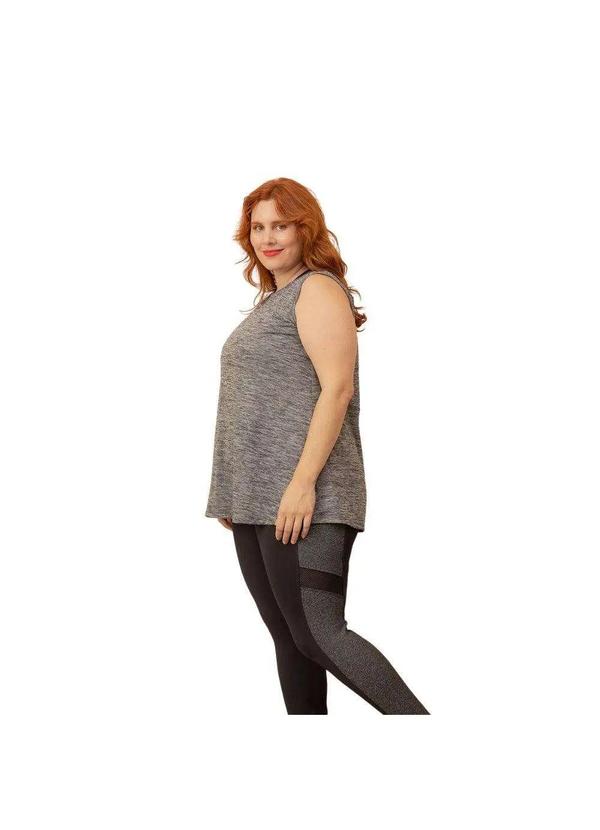 Bold Fit - Regata Poliamida Plus Size Cinza