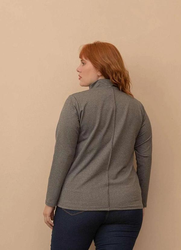 Bold - Blusa Moletinho Overlouco Plus Size Cinza 5