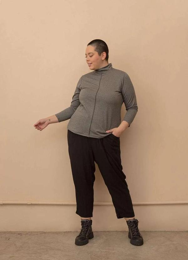 Bold - Blusa Moletinho Overlouco Plus Size Cinza 6