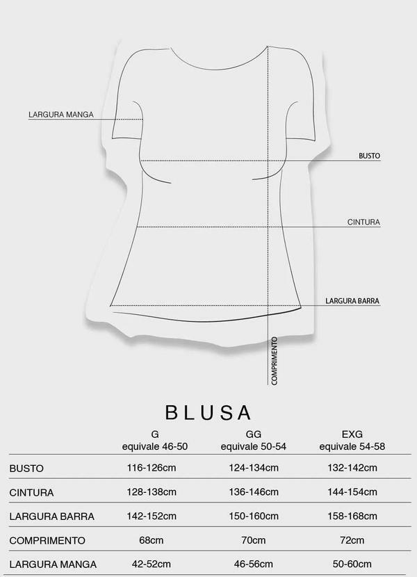 Bold - Blusa Quadrada Decote Redondo Plus Size Preto 5