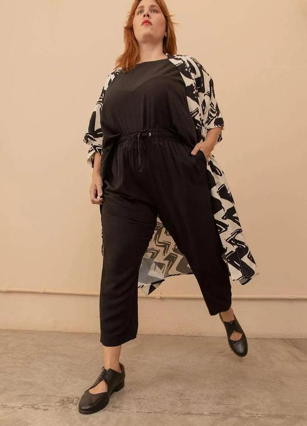 Bold - Calça Cenoura Manuela Plus Size Preto 7