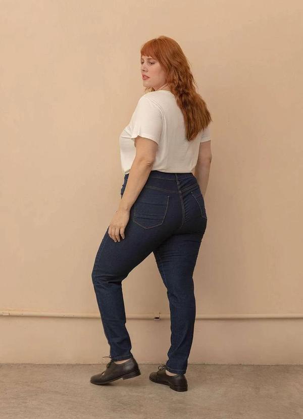 Bold - Calça Jeans Skinny Cintura Média Plus Size Azul 5