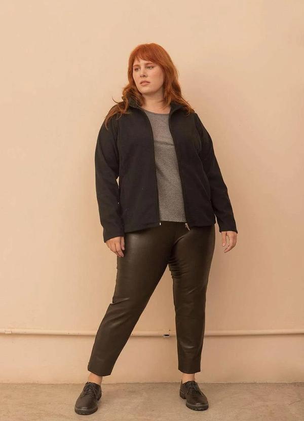 Bold - Jaqueta Microsoft Thermo Plus Size Preto