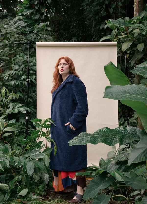 Bold - Sobretudo Sherpa Plus Size Azul 5