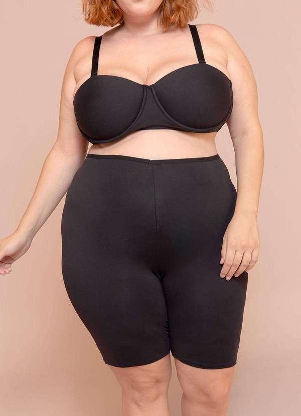 Bold Intimates - Bermuda Anti Atrito Plus Size Preto 2