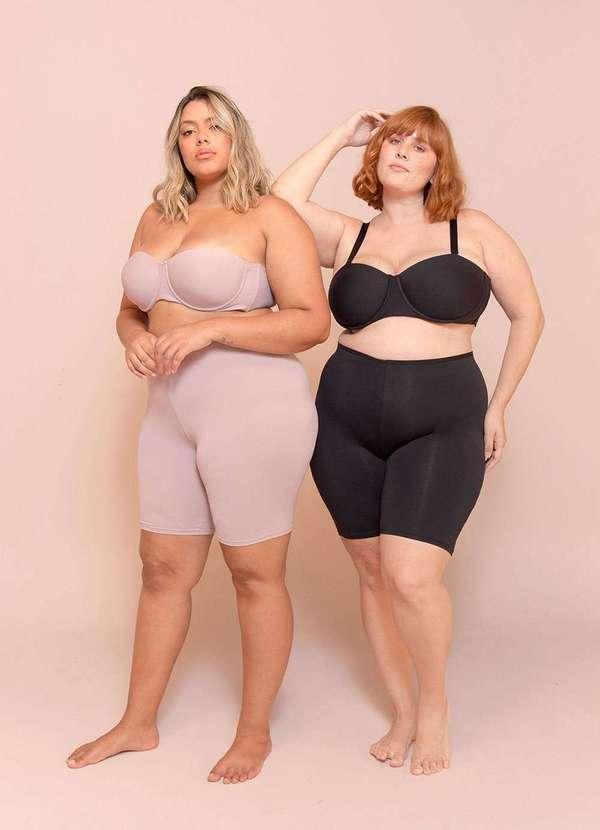 Bold Intimates - Bermuda Anti Atrito Plus Size Preto 4