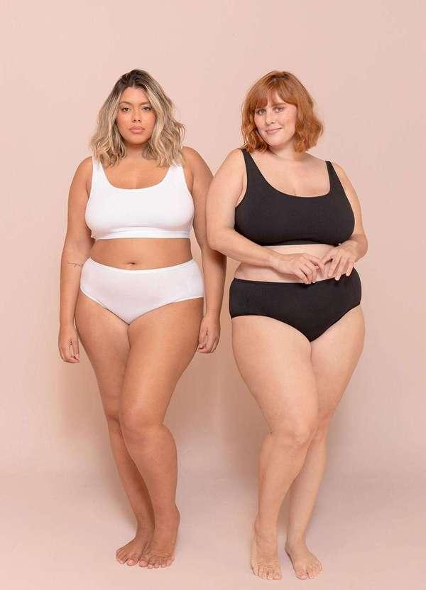 Bold Intimates - Calcinha Cotton Plus Size Preto 5