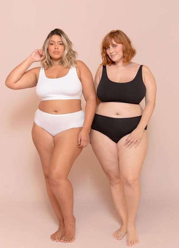 Bold Intimates - Calcinha Cotton Plus Size Preto 6