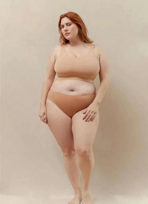 2rios - Calcinha Fio Dental Plus Size Bege 2