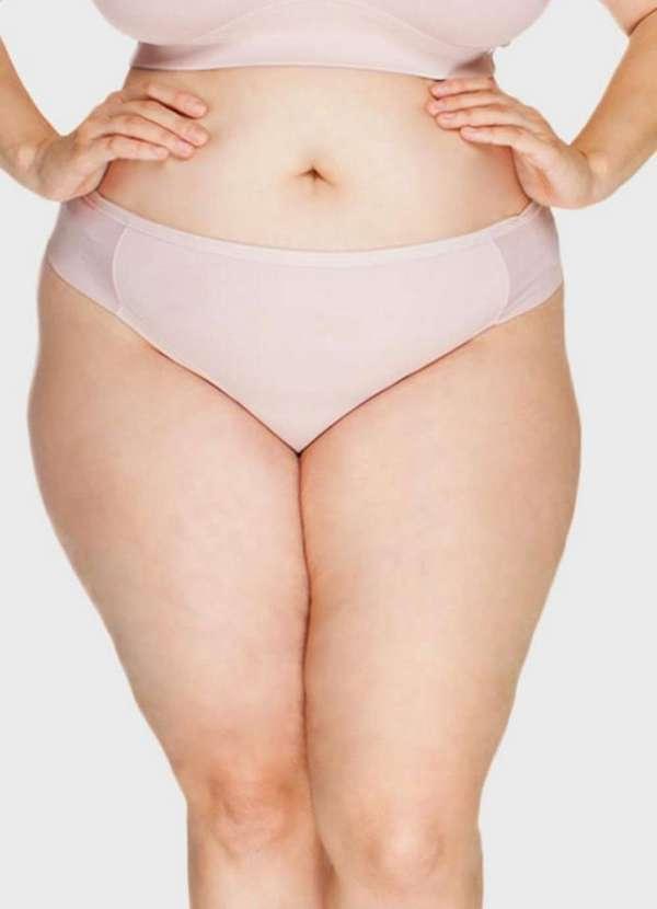 2rios - Calcinha Fio Dental Plus Size Rosa