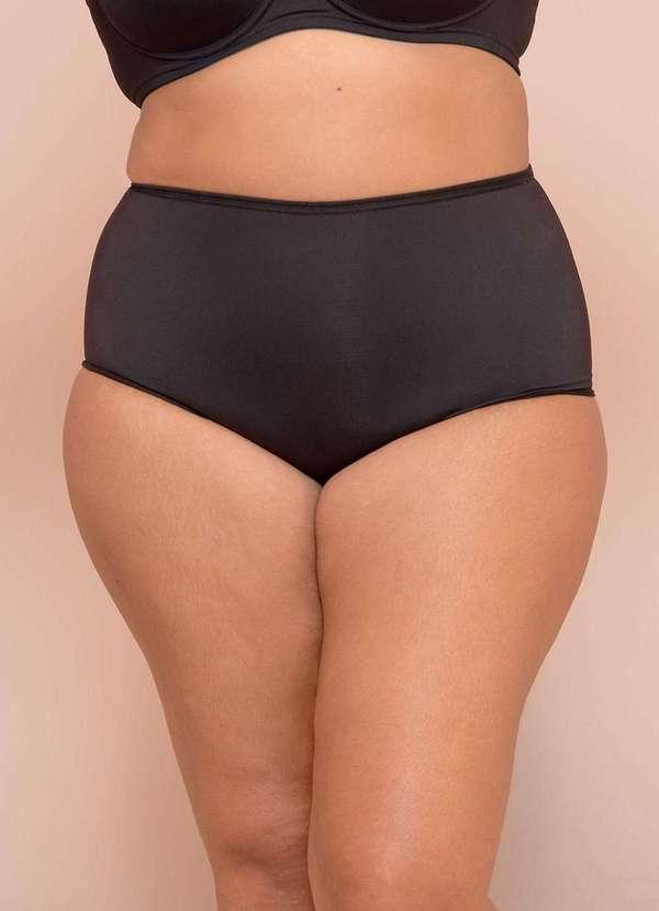 Bold Intimates - Calcinha Hot Pants Alta Compressão Plus Size Preto 2