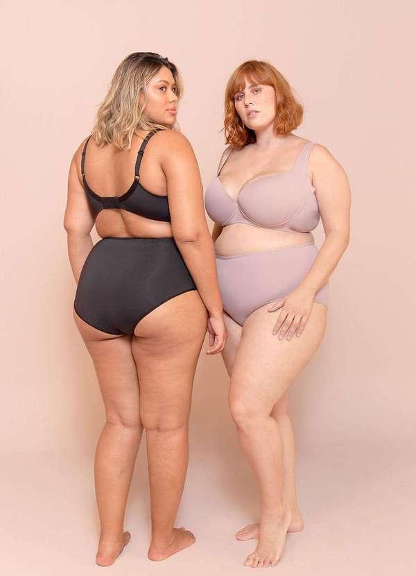 Bold Intimates - Calcinha Hot Pants Alta Compressão Plus Size Preto 6