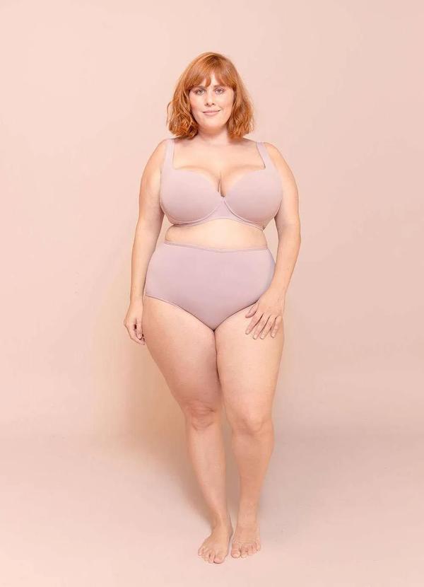 Bold Intimates - Calcinha Hot Pants Alta Compressão Plus Size Rosa